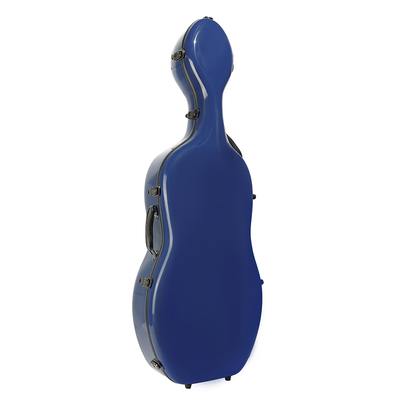 Kích thước đầy đủ Vỏ cứng bằng sợi thủy tinh bền Cello có bánh xe Màu xanh lam