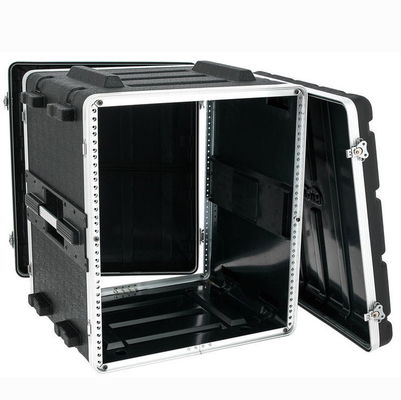 17 &quot;Độ sâu ABS Dj Rolling 12u Hộp đựng 19&quot; Tay cầm 2 màu đen