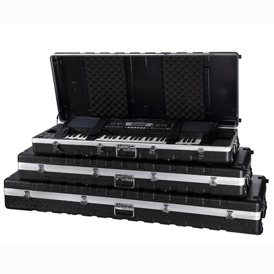 Hộp đựng bàn phím đàn piano chính ABS 61 có bánh xe Vỏ cứng chống thấm nước