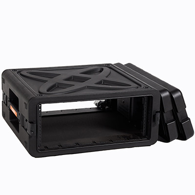 Màu đen Vỏ hộp PP 4u 19 inch chống ăn mòn và va đập