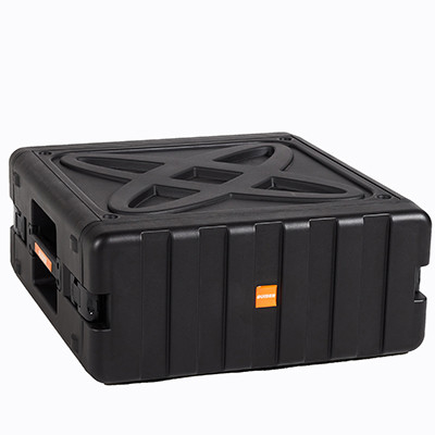 Màu đen Vỏ hộp PP 4u 19 inch chống ăn mòn và va đập