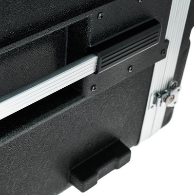 4 ổ khóa xoắn Hộp đựng giá đỡ màu đen 17 &quot;Độ sâu 10u Hộp đựng giá đỡ cán 10u