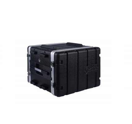 Vỏ giá đỡ ABS 8U 19 inch bền bỉ / Hộp đựng máy bay Pa Dj 4X Chốt xoắn hạng nặng