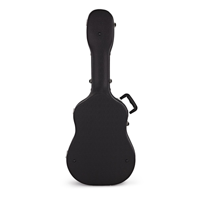 Đàn guitar acoustic kích thước đầy đủ màu đen Vỏ cứng ABS với dây đeo vai có đệm