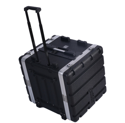 Hộp gắn giá đỡ máy bay lăn ABS 19 &quot;10U có bánh xe cho âm thanh DJ