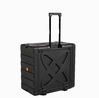 Tủ gắn giá đỡ PP 6U 19 inch Màu đen được xây dựng trong bánh xe