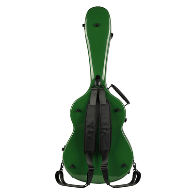 Vỏ đàn guitar vỏ cứng cổ điển màu xanh lá cây Hộp đựng đàn bằng sợi thủy tinh 39 inch chống áp lực