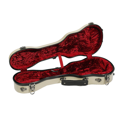 10 màu sắc Fiberglass Soprano Ukulele Hard Case Lót nhung mềm