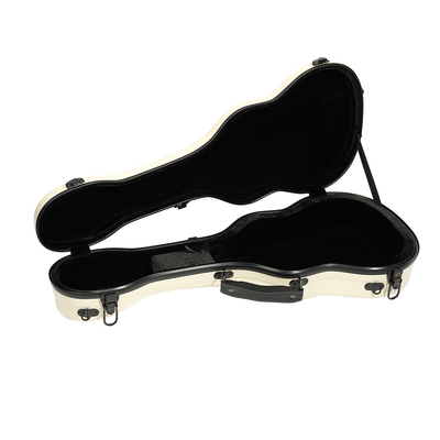 Vỏ cứng bằng sợi thủy tinh Tenor Ukulele chống áp lực Màu ngà