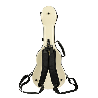Vỏ cứng bằng sợi thủy tinh Tenor Ukulele chống áp lực Màu ngà