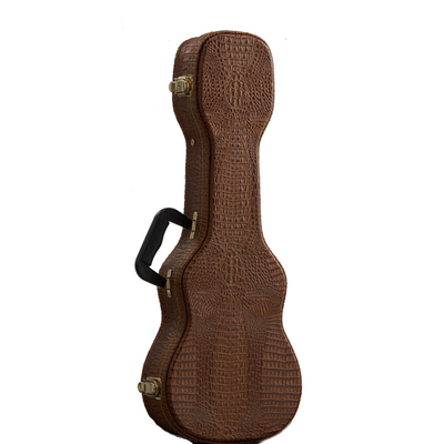 Cá sấu bằng gỗ Soprano Ukulele Hộp đựng cứng đôi Quai ba lô