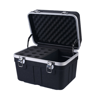 12 cái ABS Microphone Không dây Hộp đựng Máy bay Nhôm và Bọt