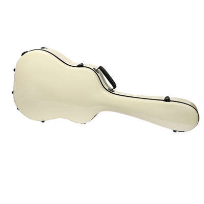 Sợi thủy tinh Đa năng Guitar Hộp đựng cứng Màu ngà Màu sắc Guitar Giá đỡ Hộp đựng