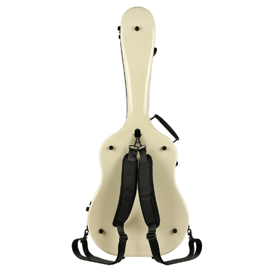 Sợi thủy tinh Đa năng Guitar Hộp đựng cứng Màu ngà Màu sắc Guitar Giá đỡ Hộp đựng