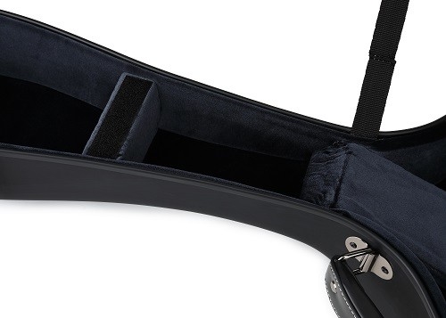 PVC Matte Black Leather Fiberglass Guitar Hộp cứng có dây đeo ba lô