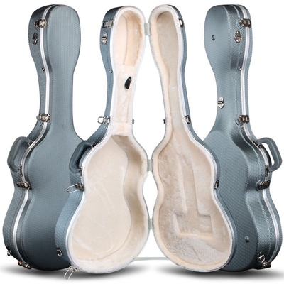 Đàn guitar acoustic ABS Vỏ cứng Bọt chống nước Đẩy bề mặt lõm hình chữ T