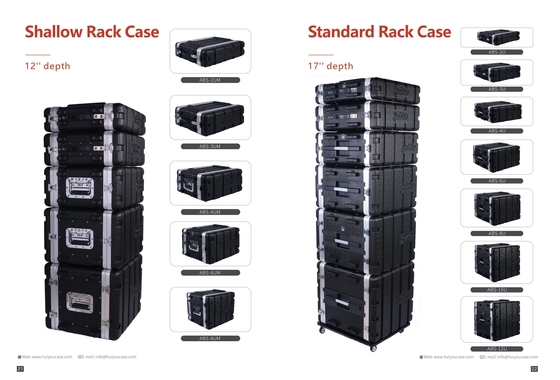 Xếp xách nhỏ gọn 2U Shallow Rack Case Portable And Protective Màu đen
